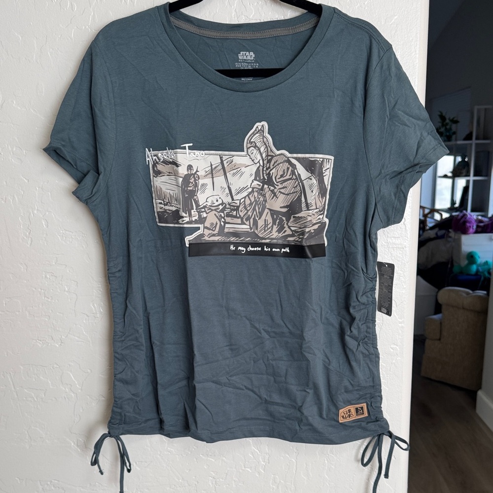Asoka, Star Wars, Grogu, Mandalorian Disney shirt size XL in original packaging